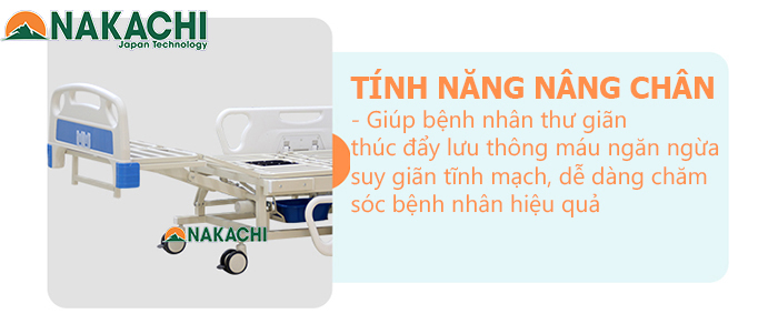 nâng chân Giường Y Tế Đa Năng Điện Cơ Nakachi NC-04DC
